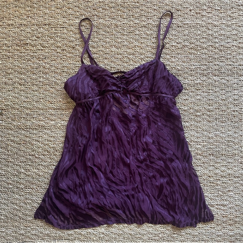 Victoria’s secret zebra sheet lingerie cami y2k